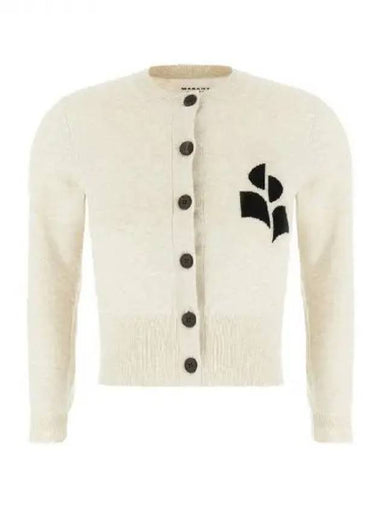 logo jacquard cardigan - ISABEL MARANT ETOILE - BALAAN 1