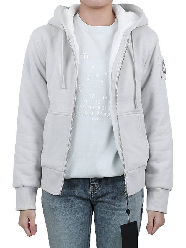 Classic Bunny 2 Zip Up Hoodie White Lining Willow Grey - MOOSE KNUCKLES - BALAAN 4