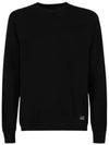 Mini Logo Crew Neck Knit Top Black - CP COMPANY - BALAAN 2