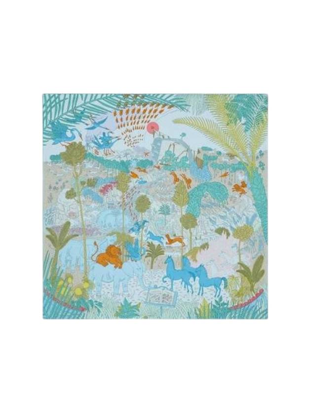 Le Carnaval Des Animaux 90 Scarf Bleu - HERMES - BALAAN 1