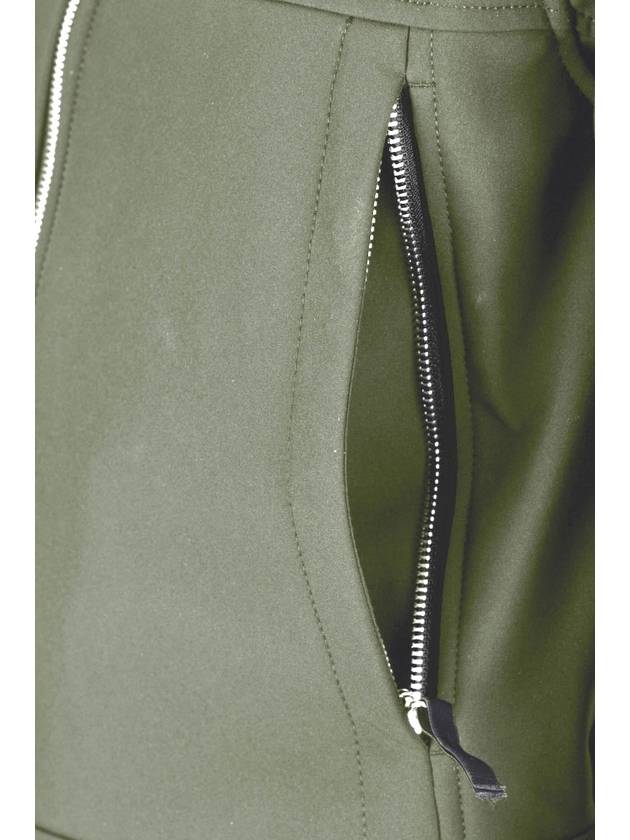 Soft Shell Brushed Lining Zip Up Hoodie Khaki - STONE ISLAND - BALAAN 5