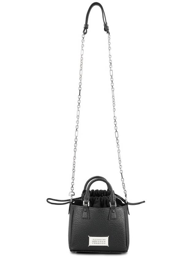 Horizontal Leather Shoulder Bag Black - MAISON MARGIELA - BALAAN 7