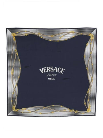 Muffler Scarf 1001600 1A102255U170 BLUE - VERSACE - BALAAN 1