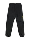 31019 Nylon Metal Econyl Track Pants Black - STONE ISLAND - BALAAN 2