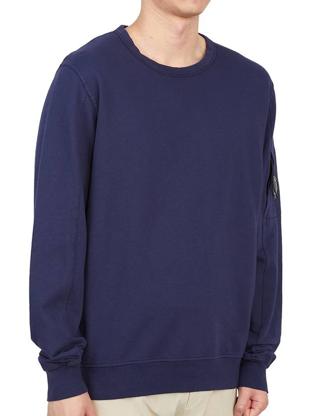 Lens Wappen Cotton Sweatshirt Navy - CP COMPANY - BALAAN 4