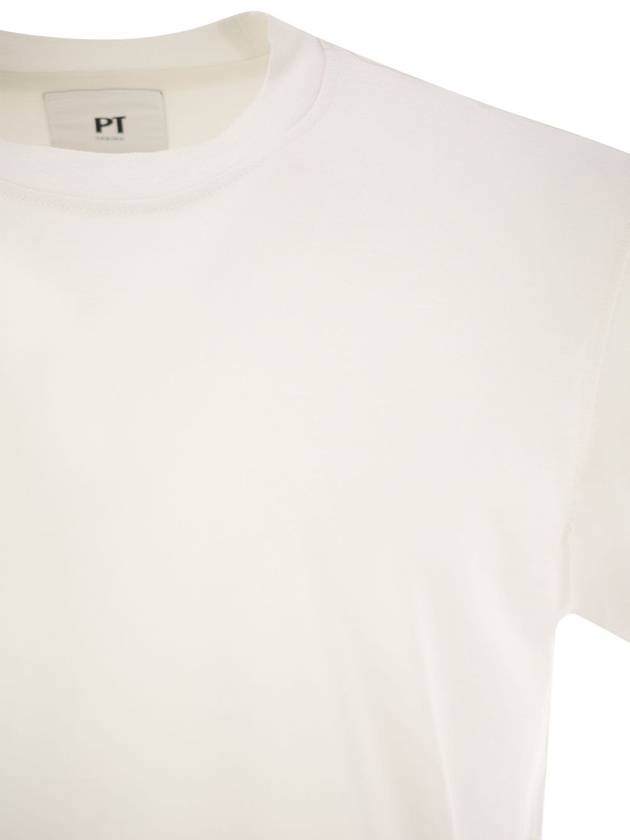 Silk and cotton T-shirt - PT TORINO - BALAAN 4