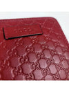 GG Micro Ssima Zipper Half Wallet Red - GUCCI - BALAAN 4