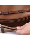 Hampshire House Check Crossbody Bag Tan Brown - BURBERRY - BALAAN 7