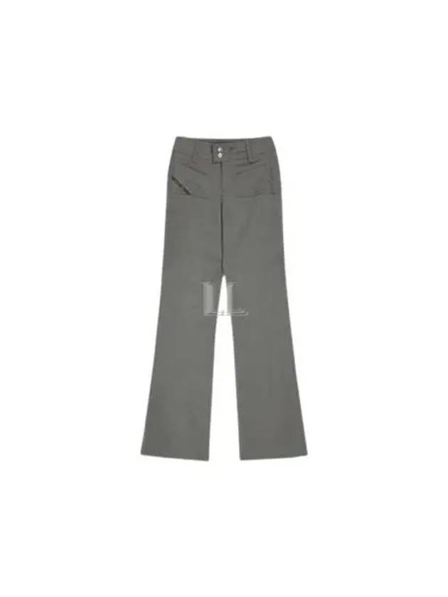 P-Stell Low-Rise Flare Straight Pants Grey - DIESEL - BALAAN 2