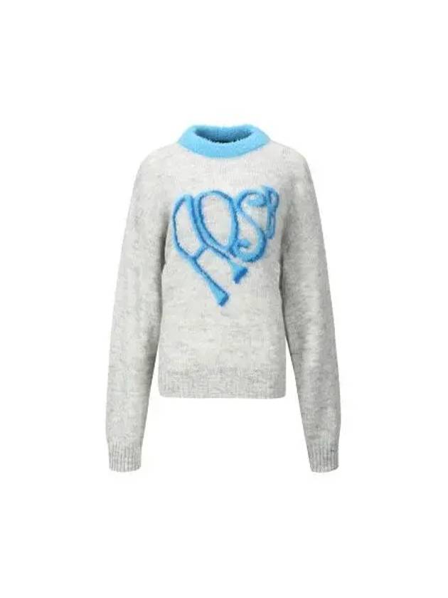 for WOMEN Essential Heart ADSB Sweater atb1005w GRAY - ANDERSSON BELL - BALAAN 1