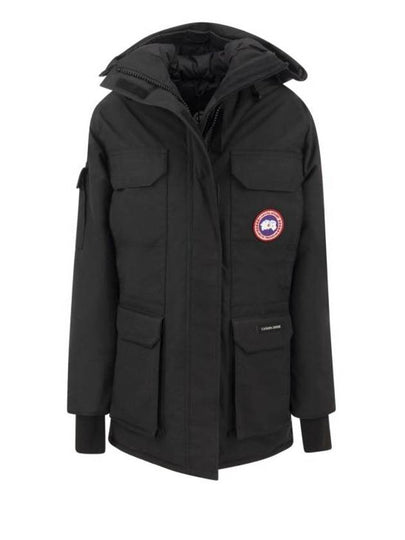 Expedition Logo Hooded Down Parka Black - CANADA GOOSE - BALAAN 2