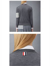 4-Bar Merino Jumper Wool Knit Top Grey - THOM BROWNE - BALAAN 6