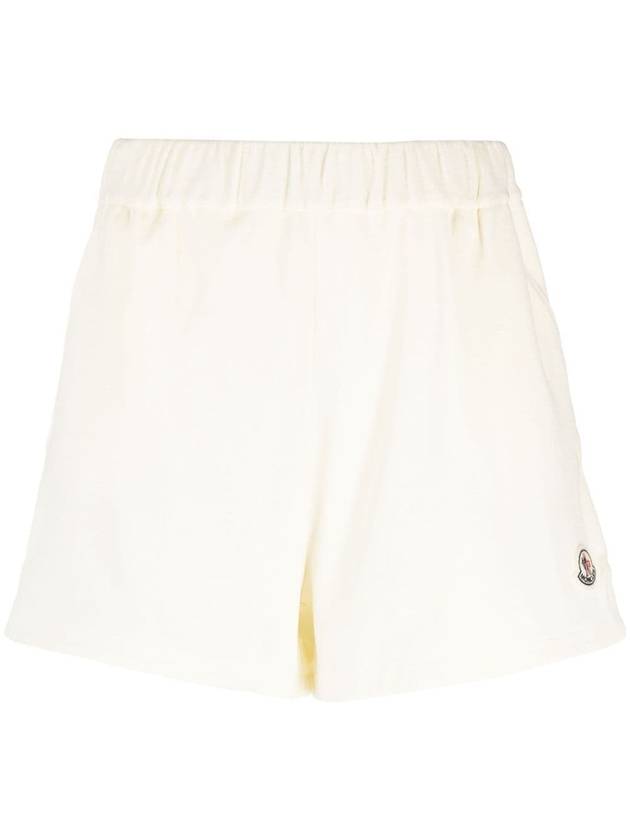 Women's Terrycloth Shorts White - MONCLER - BALAAN 5