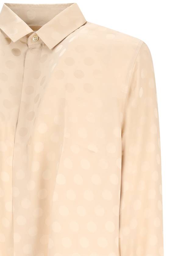 Shirt in DOTTED Shiny Matt Silk 646850 Y1I449735 B0011034729 - SAINT LAURENT - BALAAN 4