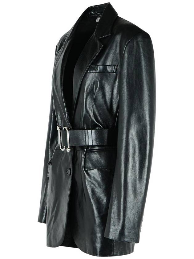 Sportmax 'Teoria' Black Leather Jacket - MAX MARA SPORTMAX - BALAAN 2