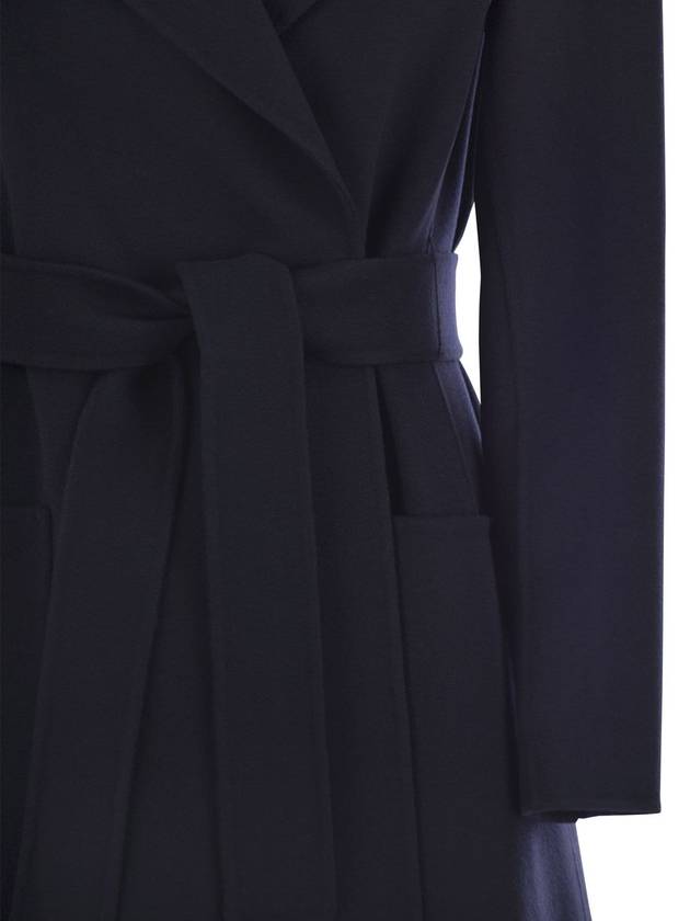 Paolore belted single coat navy - S MAX MARA - BALAAN 5