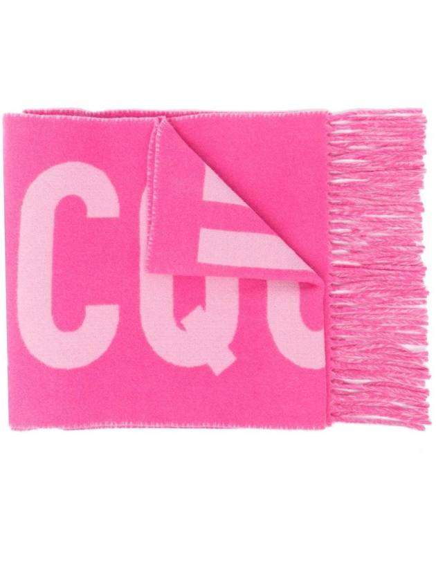 Lecharpe Fringe Logo Virgin Wool Muffler Pink - JACQUEMUS - BALAAN 2