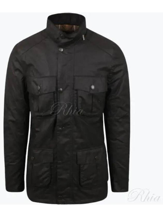 Corbridge Wax Zip-Up Jacket Black - BARBOUR - BALAAN 2