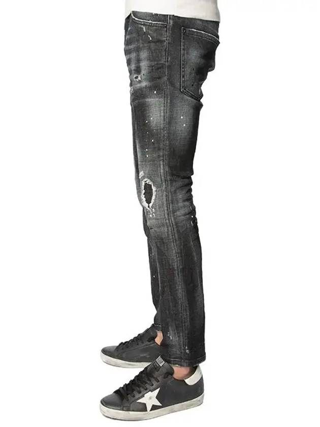 Knee Wash Skater Jeans Black - DSQUARED2 - BALAAN 5