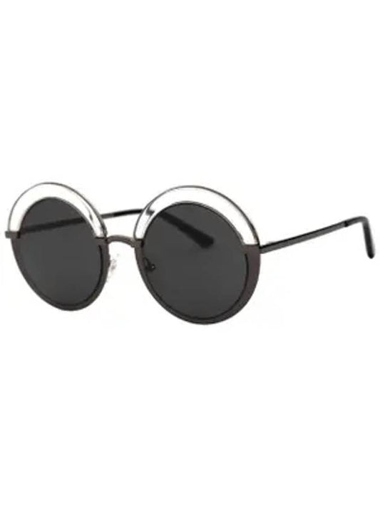 Eyewear Round Oversized Boeing Sunglasses Black - AGATHA - BALAAN 1