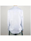 Contour Fox Head Casual Long Sleeve Shirt Blue - MAISON KITSUNE - BALAAN 5