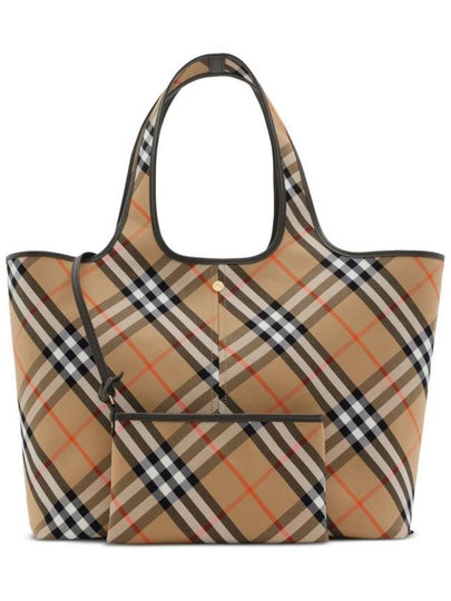 Check Medium Tote Bag Sand - BURBERRY - BALAAN 2