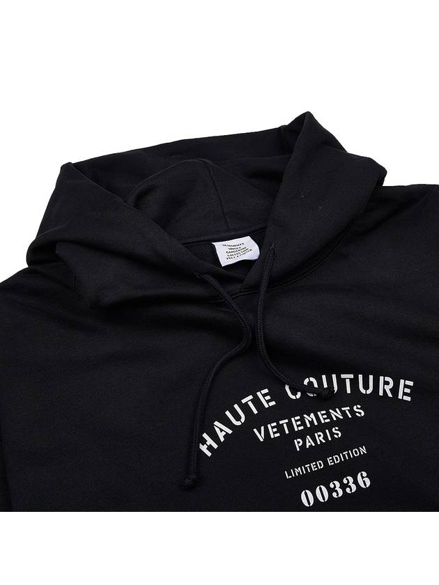 Logo Hoodie Black - VETEMENTS - BALAAN 8