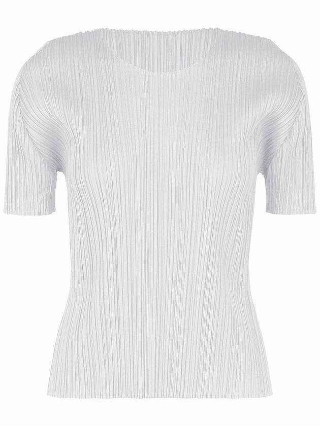 Pleated Please Basic Round Short Sleeve Tee - ISSEY MIYAKE - BALAAN 1