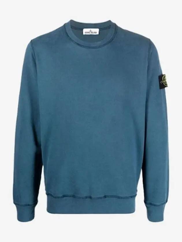 Wappen Patch Crewneck Sweatshirt Emerald Blue - STONE ISLAND - BALAAN 2