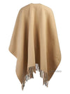 Check Wool Cape Sand - BURBERRY - BALAAN 4