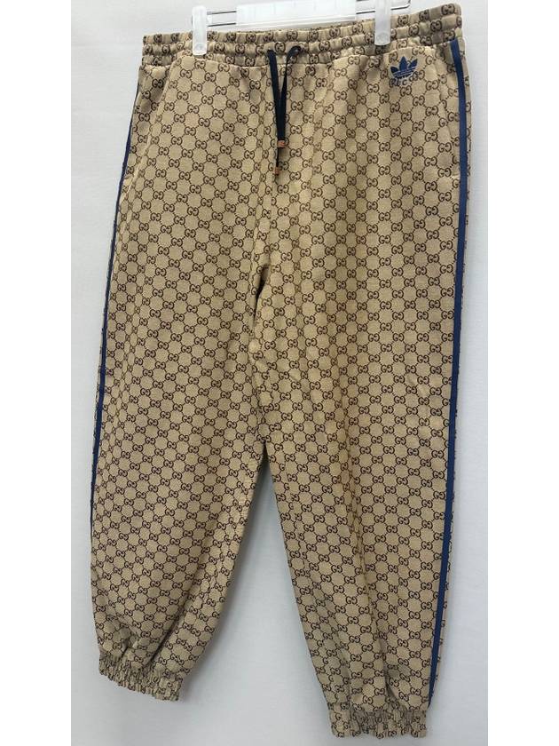 x Adidas Line Ribbed GG Canvas Pants - GUCCI - BALAAN 3