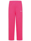 Logo Banding Sweat Straight Pants Pink - GANNI - BALAAN 2