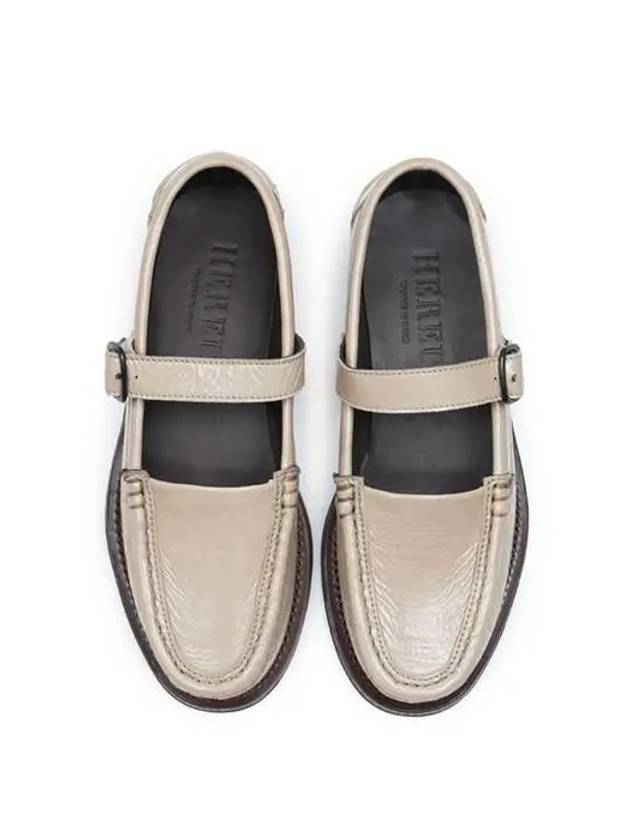 BLANQUER Crinkle Glossy Loafer Cream WFR23BLSH002 - HEREU - BALAAN 6