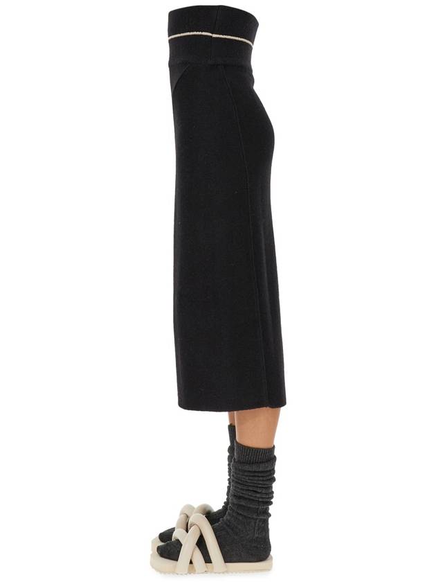 Genius Knit Pencil Skirt Black - MONCLER - BALAAN 4