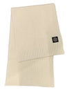 Kids Logo Patch Wool Cashmere Muffler Ivory 7916N02Z3 V0093 - STONE ISLAND - BALAAN 1