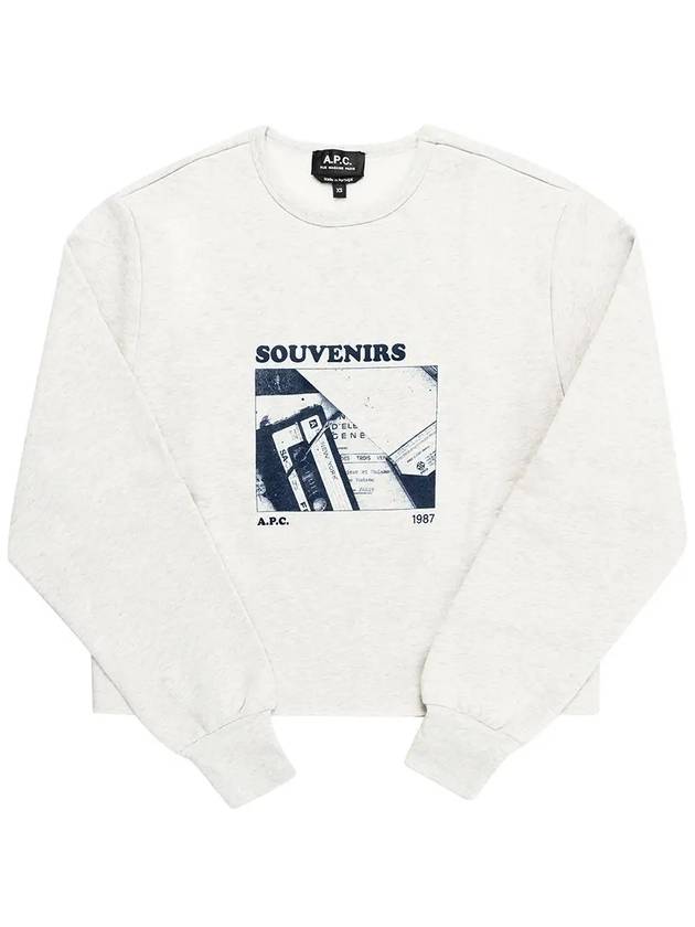 Cassettes Sweatshirt Heather Ecru - A.P.C. - BALAAN 3