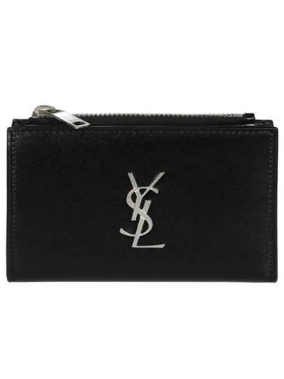 Monogram Half Wallet Black - SAINT LAURENT - BALAAN 2