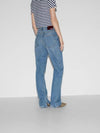 Cotton Back Logo Patch Straight Jeans Blue - GUCCI - BALAAN 5