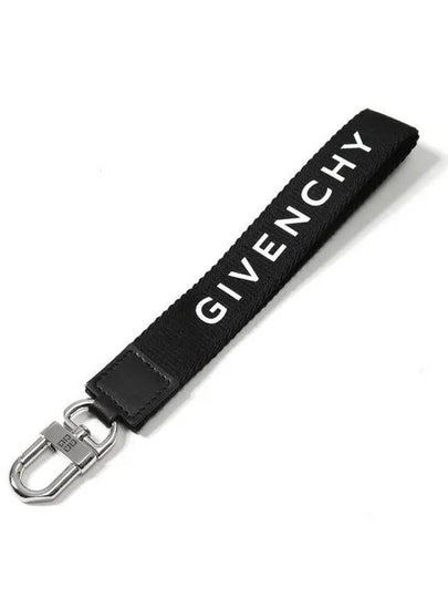 Logo Print Key Holder Black - GIVENCHY - BALAAN 2