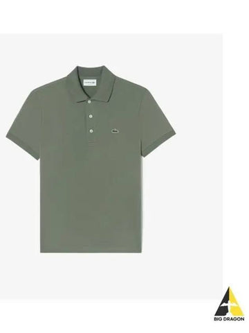 Men s Slim Fit Basic Polo Khaki - LACOSTE - BALAAN 1