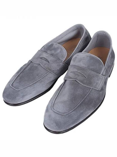 Suede Penny Slot Loafers Grey - BRUNELLO CUCINELLI - BALAAN 2