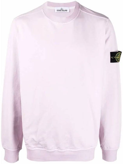 Wappen Patch Cotton Stretch Fleece Sweatshirt Lavender - STONE ISLAND - BALAAN 2