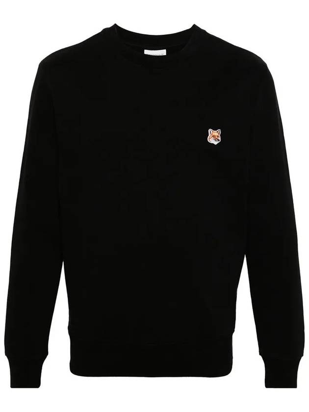 Fox Head Patch Regular Sweatshirt Black - MAISON KITSUNE - BALAAN 2