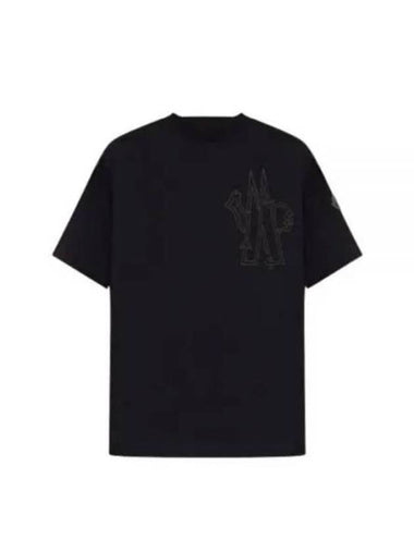 Short Sleeve T Shirt 8C00021 899YU 999 Black - MONCLER - BALAAN 1