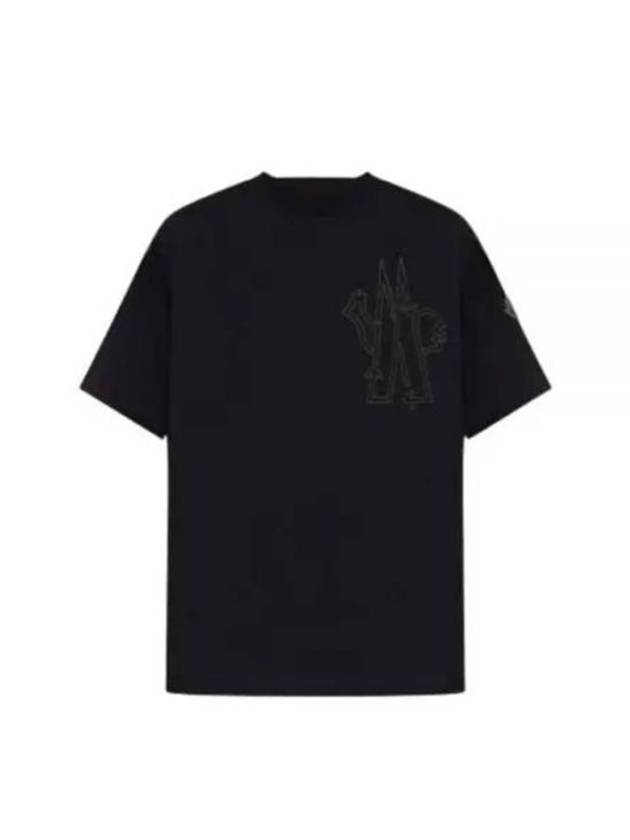 Short Sleeve T Shirt 8C00021899YU999 Black - MONCLER - BALAAN 1