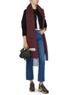 Mohair Wool Fringe Muffler Aubergine Blue - ACNE STUDIOS - BALAAN 6