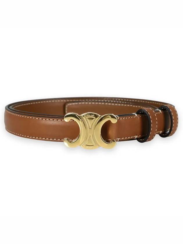 Small Triomphe Belt Tan - CELINE - BALAAN 3