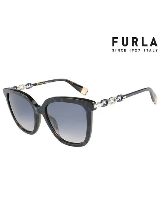 Sunglasses SFU532 01H6 Square Acetate Women's - FURLA - BALAAN 1