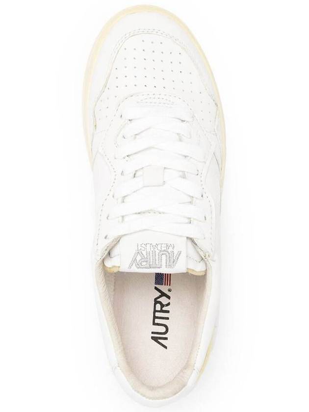 White Leather Sneakers With Logo Autry Woman - AUTRY - BALAAN 4