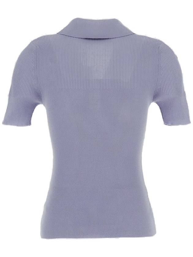 Marina Polo Knit Top Purple - VIVIENNE WESTWOOD - BALAAN 3